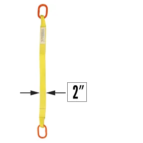 2"x8' (2 ply) Single Leg Nylon Sling w/ Master Link Both Ends