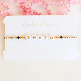 Beaded Blondes | Theta Color Sorority Bracelet