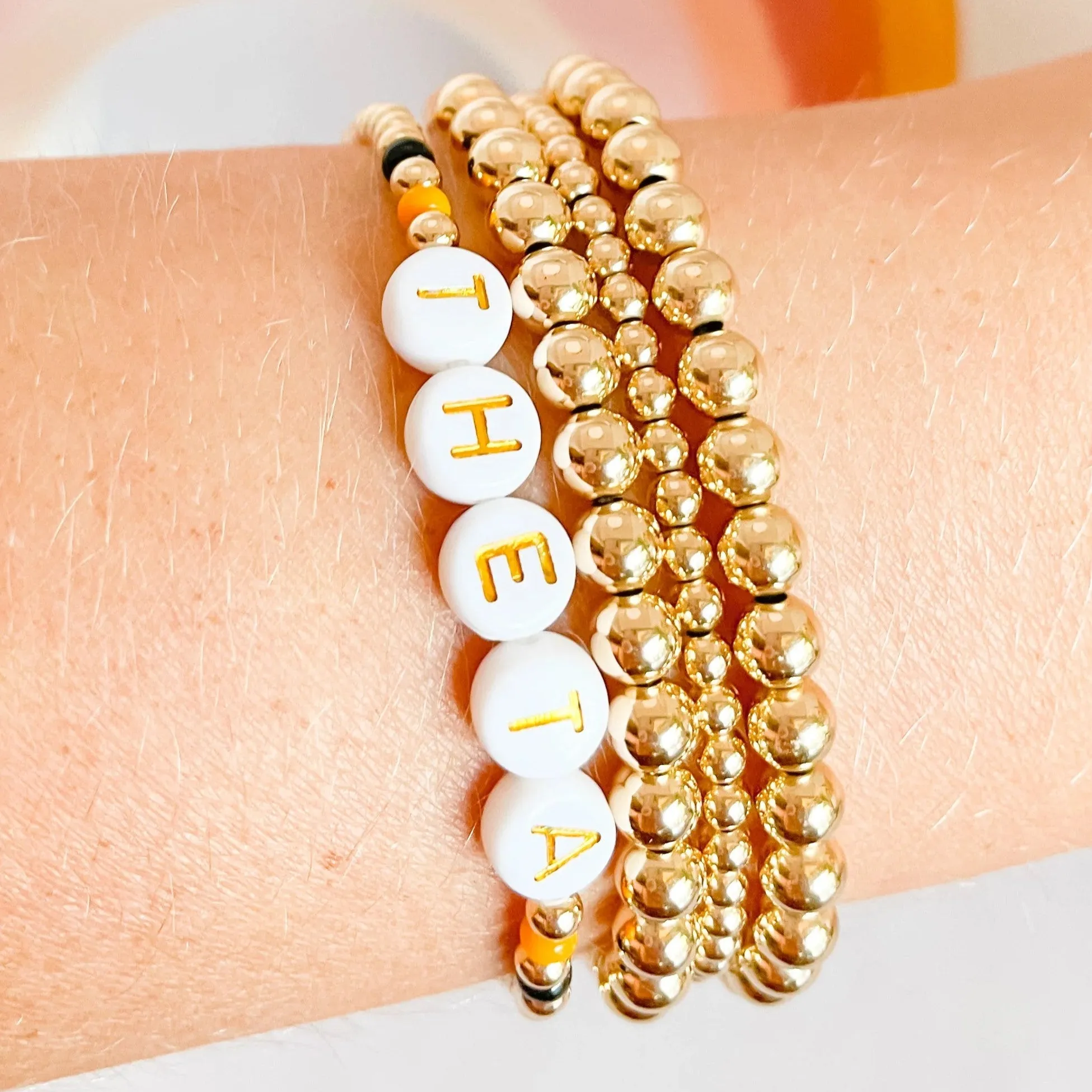 Beaded Blondes | Theta Color Sorority Bracelet