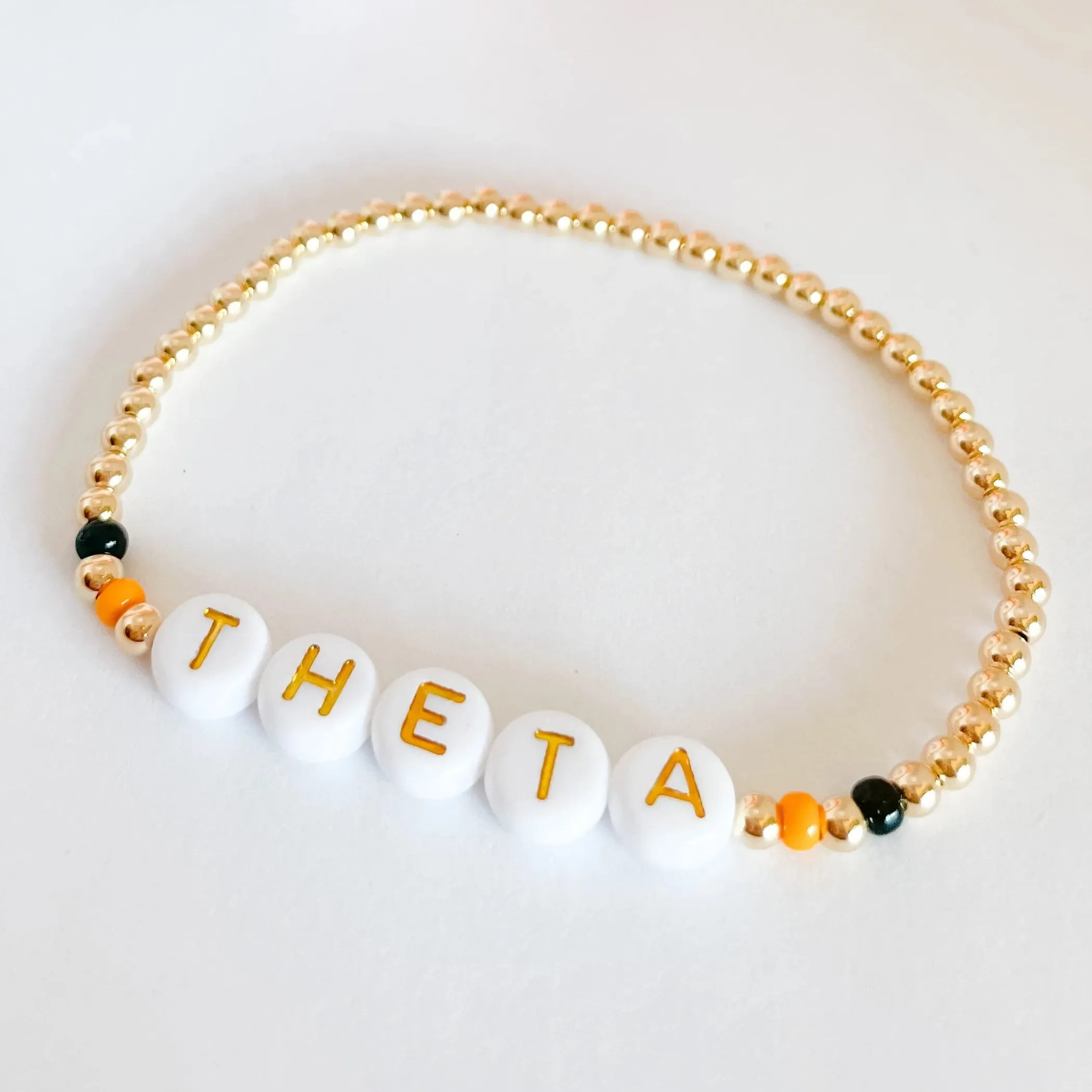 Beaded Blondes | Theta Color Sorority Bracelet