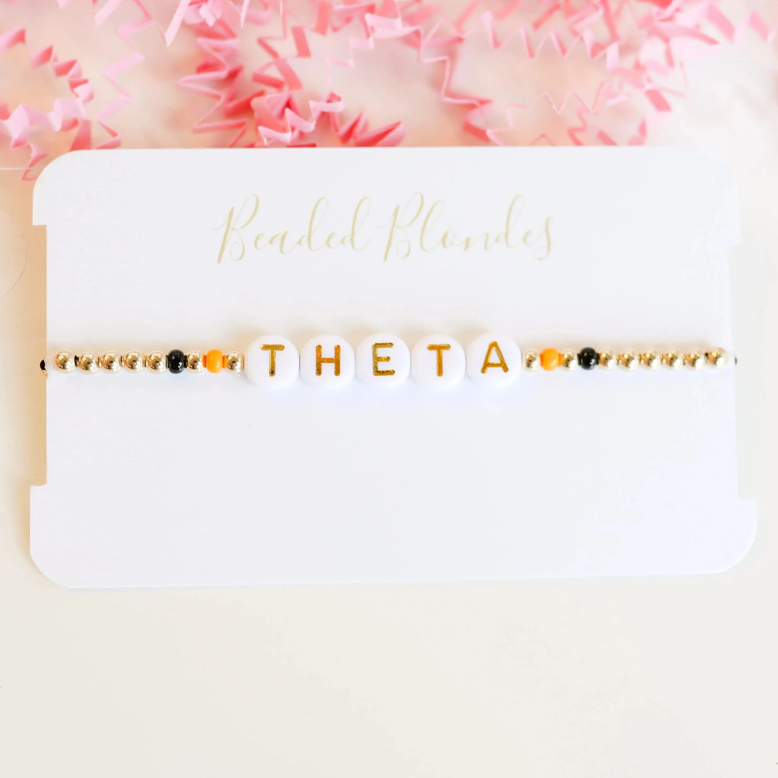 Beaded Blondes | Theta Color Sorority Bracelet