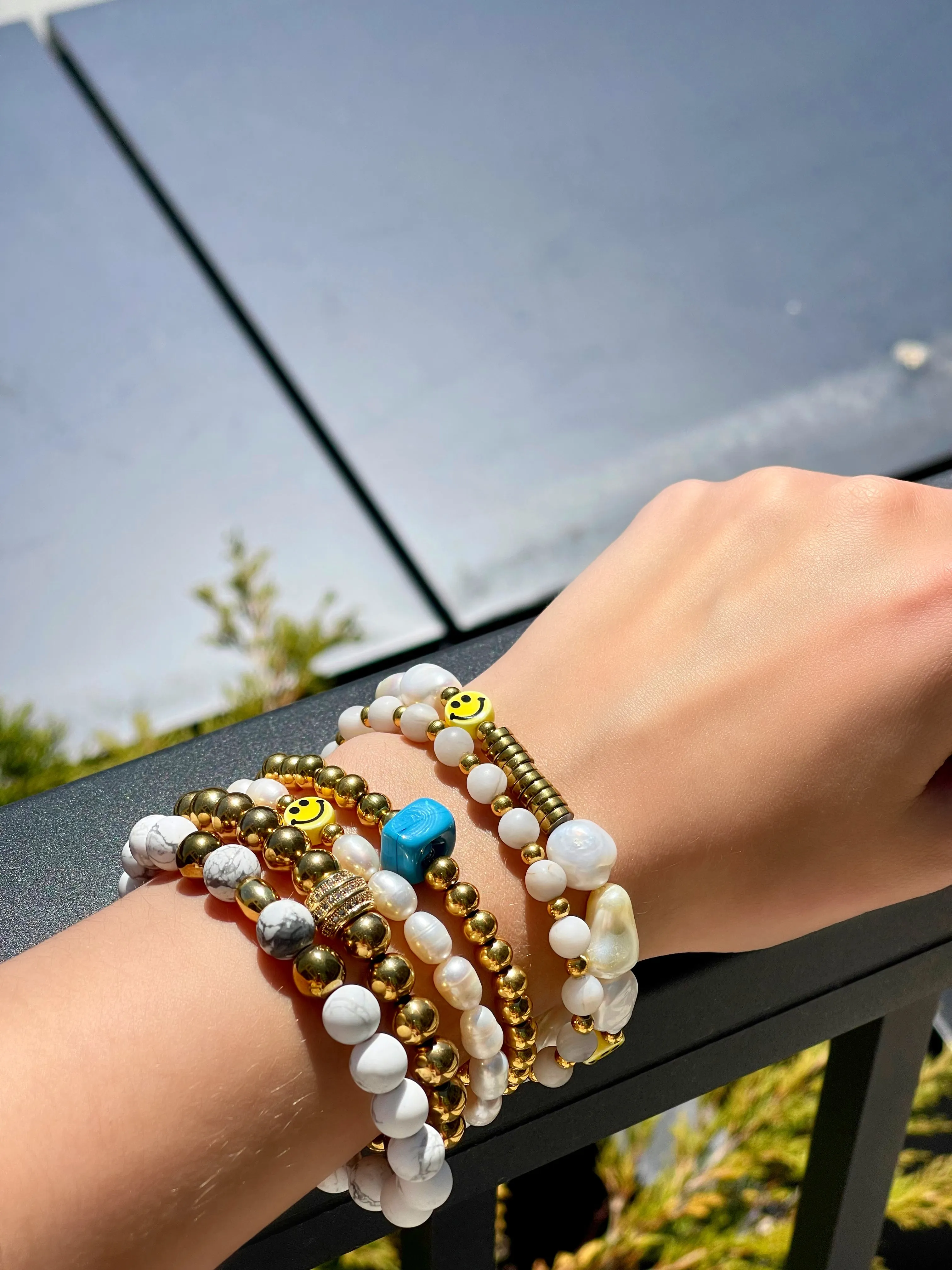 Beaded Howlite Bracelet