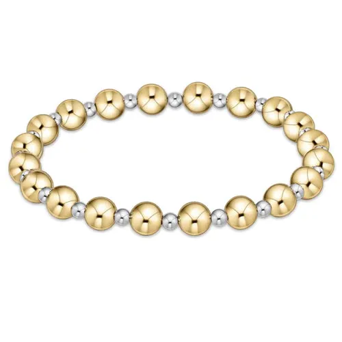 enewton Classic Mixed Metal Grateful Pattern Bracelets