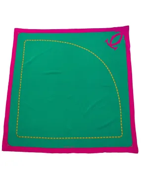 Green & Pink Silk Scarf