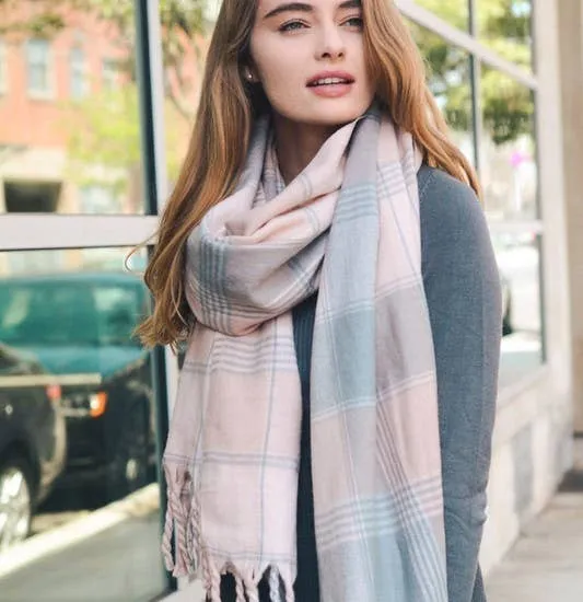 Leto Accessories - Comfortable Flannel Tassel Scarf