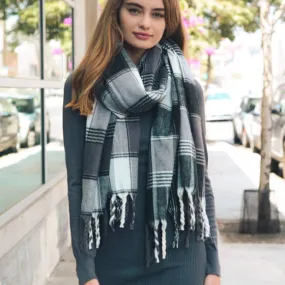 Leto Accessories - Comfortable Flannel Tassel Scarf