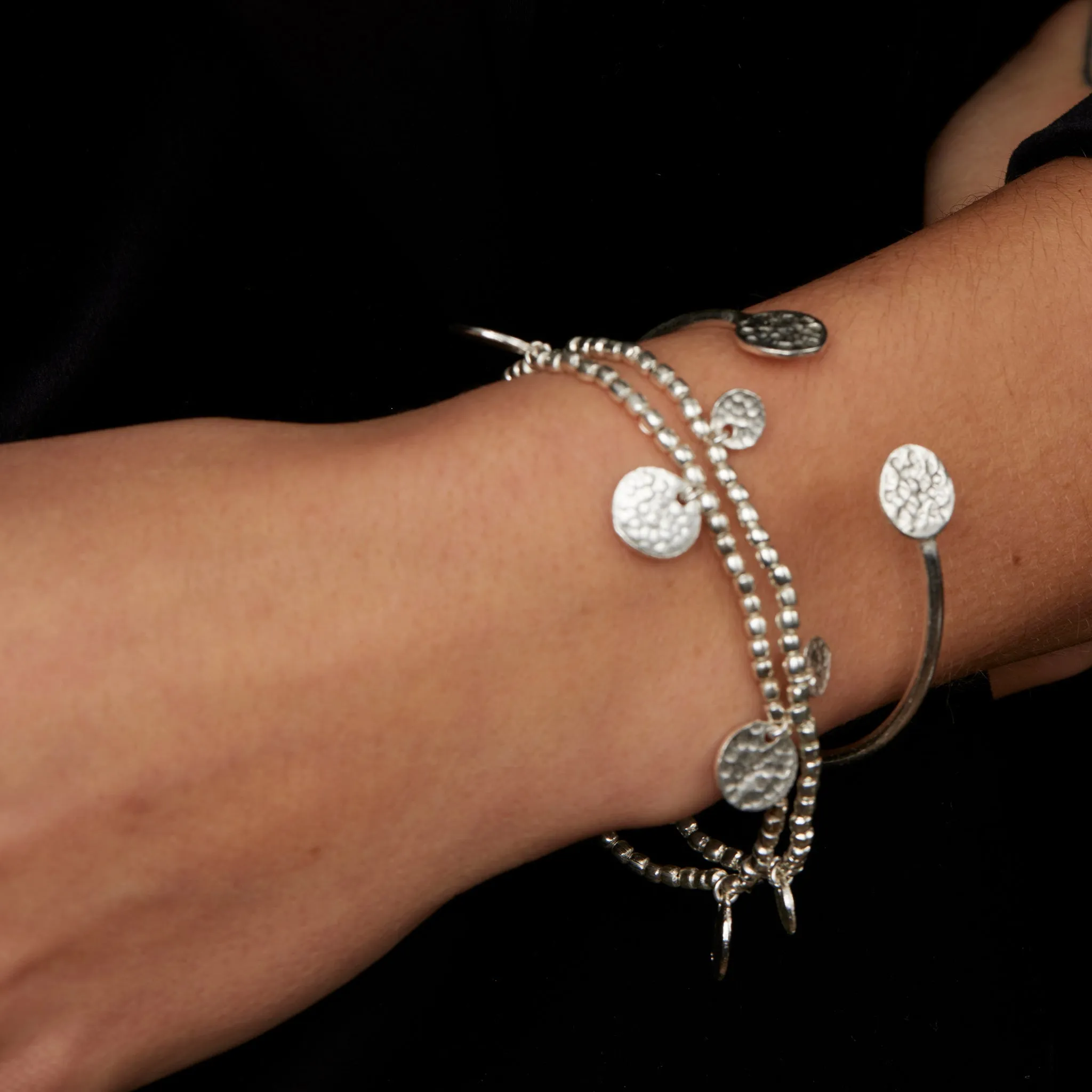 Libra Silver Coin Bracelet