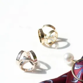 Minimalist Three Way Scarf Ring Buckle Tie