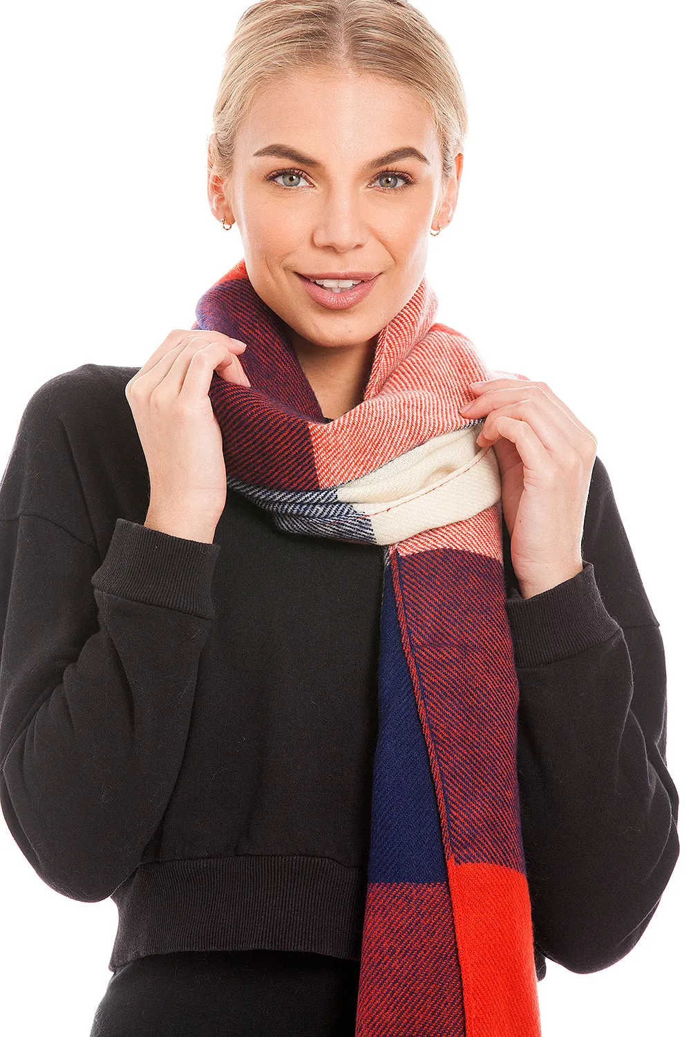 Multicoloured Tartan Scarf