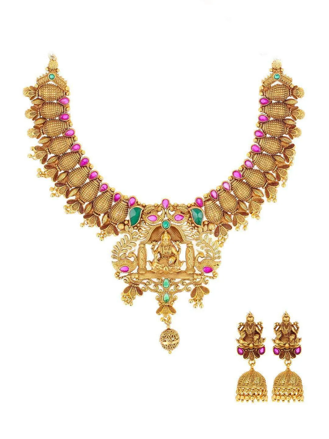 Traditional Mahalakshmi Bridal Necklace Set