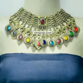 Vintage Bohemian Multicolor Statement Necklace